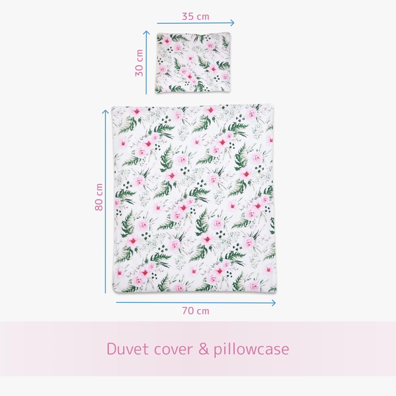 3 piece set Duvet Cover Pillowcase and Fitted Sheet for