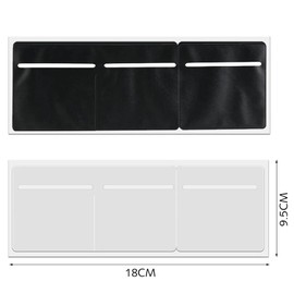 SHYSBV Tax Disc Holder,2PCS 3 in 1 Disc Holder,Tax Insurance NCT PVC Holder,Car Permit Holder Windscreen for Parking Permits Road Tax and Insurance Documents,Suitable for Car Van Truck（White/Black）