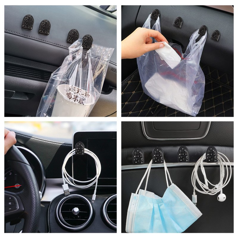 WINKA Car Sticky Hooks, Multifunctional Vehicle Adhesive Hooks Car Storage