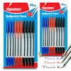 SOL 20pk Coloured Ballpoint Pen Set | Blue Pens, Red