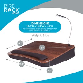 Sofia + Sam Memory Foam Lap Desk with USB Light (5035)