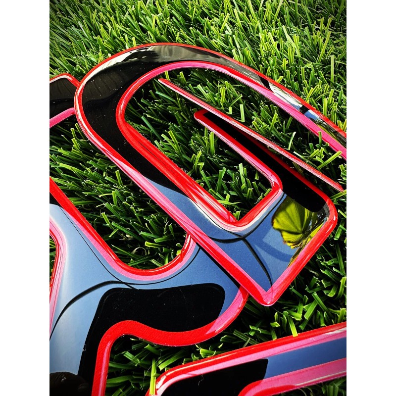 AUTOCARIMAGE RAISED TAILGATE LETTERS for RIDGELINE 2024 2025 RED REFLECTIVE