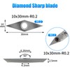 24Pcs Carbide Lathe Chisels Set - 4 Shapes (11mm Square,