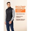 ORORO Men's Lightweight Heated Vest with USB-C Rechargeable Battery, Puffer