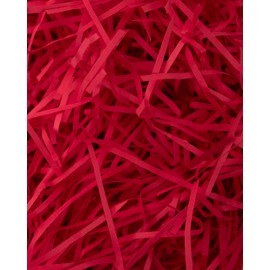MagicWater Supply - 2 oz - Red - Soft & Thin Staight Cut Crinkle Paper Shred Filler great for Gift Wrapping, Basket Filling, Birthdays, Weddings, Anniversaries and Valentines Day