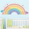HOTIYOK Cartoon Large Rainbow Wall Sticker Stylish Race Bird Love