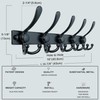 Dseap Coat Rack Wall Mount 2.0 Pro: Heavy Duty 300%