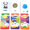 Preschool Learning Flash Cards 108PCS,3 Sets of Animal Shape Color