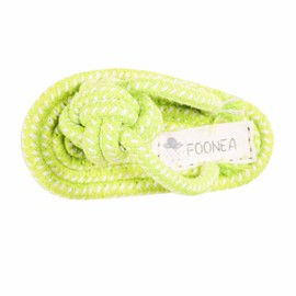 FOONEA Knotted Woven Pet Dog Toy，Puppy Molar Shoes，Eco-Friendly Cotton Rope Toys, Bite-Resistant Rope Knot Dog Toy，Medium/Small Dogs Toy，Not Suitable for Dogs with Strong Aggressive Chewing (Shoes)
