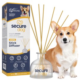 SecureDog Calming Diffuser for Supporting Calm and Well-Being to Help Relieve Any Feeling of Anxiety or Stress, Dog Pheromone Passive Stick Diffuser Home Starter Kit