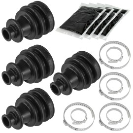 Caltric 2 Front Right Left Axle CV Boot Kit for Polaris Ranger 700 6X6 EFI 2008 2009