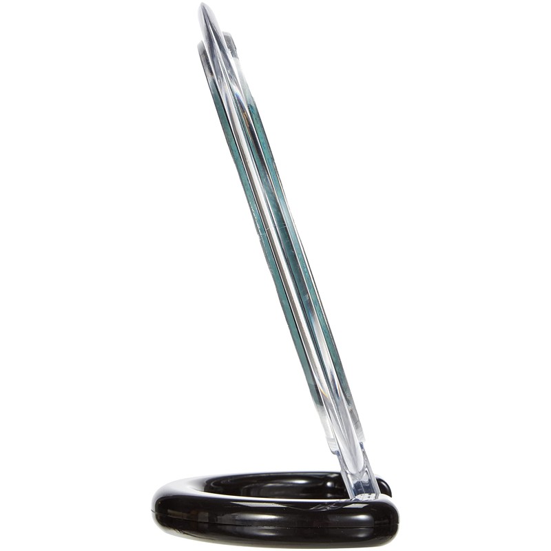 WENKO Kosmetik-Stand- und Handspiegel, Spiegelfläche ø 12.5 cm 300 %