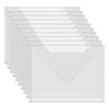 Briartw 10 Pack Large Storage Bag,11.5"x9"Resealable Plastic Envelopes Pockets for