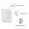Mylar Bags Front Clear Zipper Lock Aluminum Foil Bag for