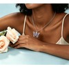 NanMuc Purple Butterfly Urn Necklace for Ashes Insect Cremation Keepsake