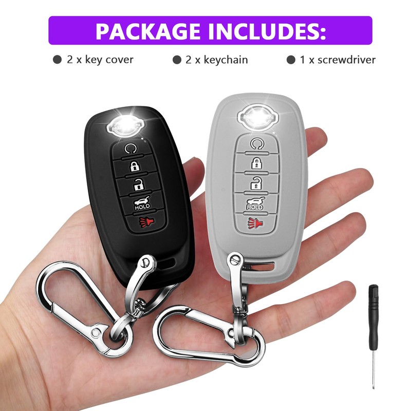 QBUC Key Fob Cover for Nissan, Car Key Fob Protector