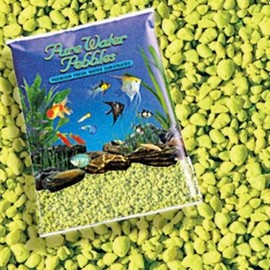 Pure Water Pebbles Aquarium Gravel, 25-Pound, Neon Yellow