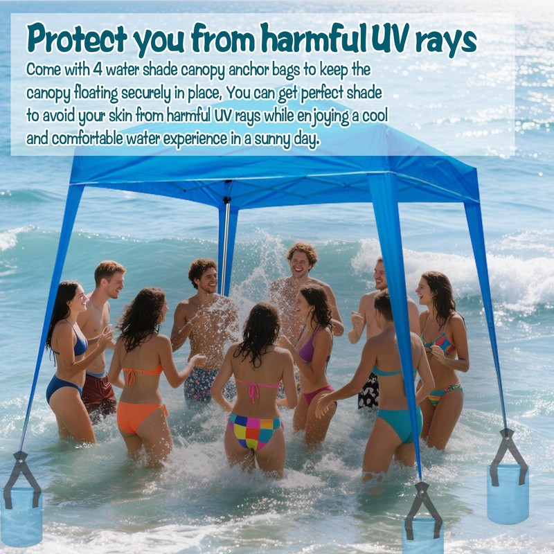 HFYZZ 4 Pack Water Shade Canopy Float Kit for Floating