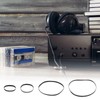 uxcell 2 Pcs Turntable Belt, Folded Length 300mm Rubber Belts