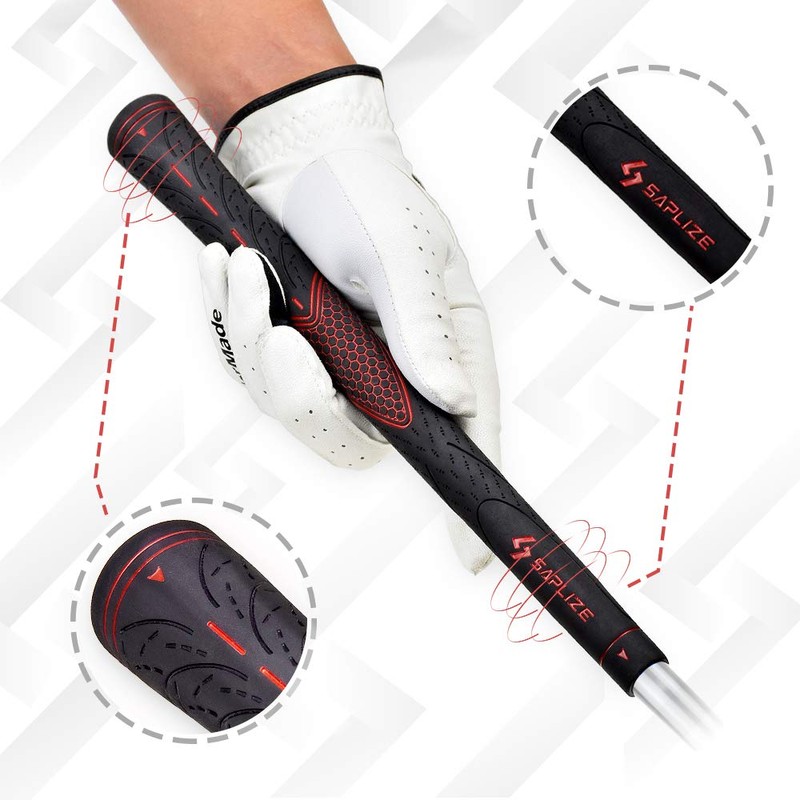 SAPLIZE 13 Golf Grips, Anti-slip Rubber Golf Club Grips, Standard