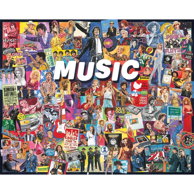 White Mountain Puzzles Music - 1000 Piece Jigsaw Puzzle