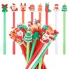 LOMIMOS 32 Pcs Christmas Gel Ink Pens Bulk，Cartoon Black Rollerball