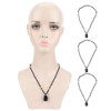 eecoo Colgante de turmalina, 4 Piezas turmalina Colgante, Collar, Cadena