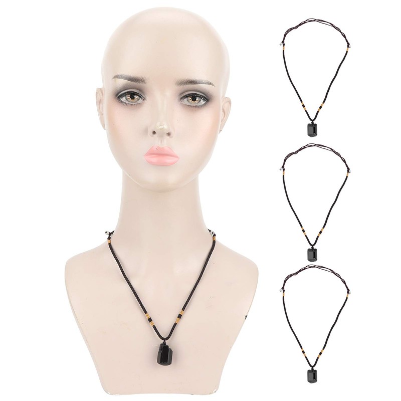 eecoo Colgante de turmalina, 4 Piezas turmalina Colgante, Collar, Cadena