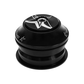 EMSea Bicycle Headset Aluminium Alloy Road Bike Front Fork Stem Headset Straight Tube Bearing Headset for Most Bike with 44mm Head Tube Mountain Bike Accessory Black