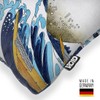 VOID Hokusai Wave Kangawa Japan Cushion Cover Polyester Waterproof Outdoor