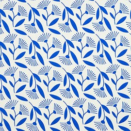 MIDORI Sweet Floral Cream/Blue Metallic