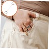 FOMIYES Rose Chain Ring Vintage Finger Jewelry for Women Aesthetic