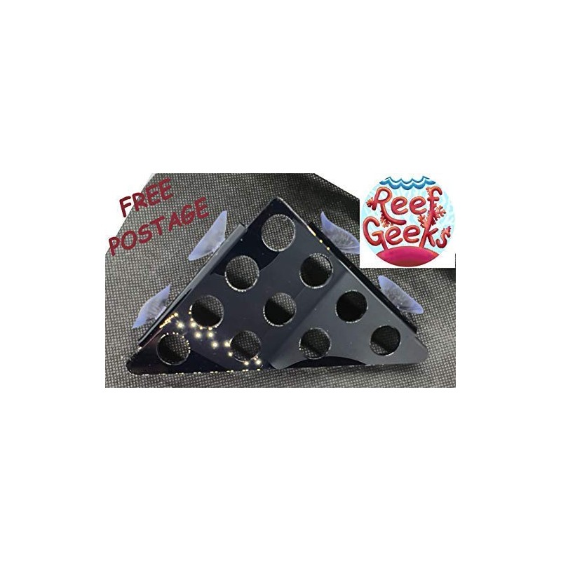 Coral Frag Rack,***NEW 10 HOLE ACRYLIC CORNER FRAG RACK***, zoa,