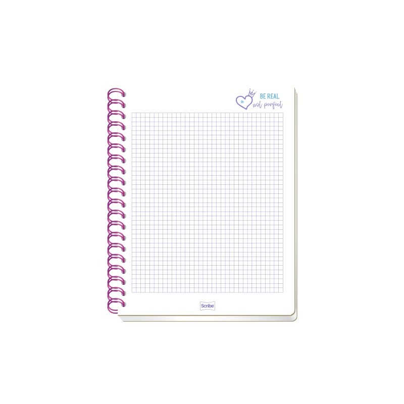 Scribe, Incolors®, Cuaderno Profesional, Pasta Semi Rígida, Espiral Doble, Raya,