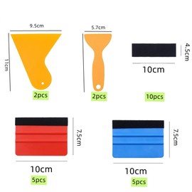 Naisfei 24 Pcs Car Vinyl Wrap Window Tint Film Tool Kit,Include Felt Squeegee, Scraper and Micro-Fiber Felt Edge, Vinyl Wraps Applicator Tool for Car Vinyl Wrap Window Tint