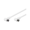 Goobay 67341 Angled SAT Antenna Cable 80 dB 2x Shielded