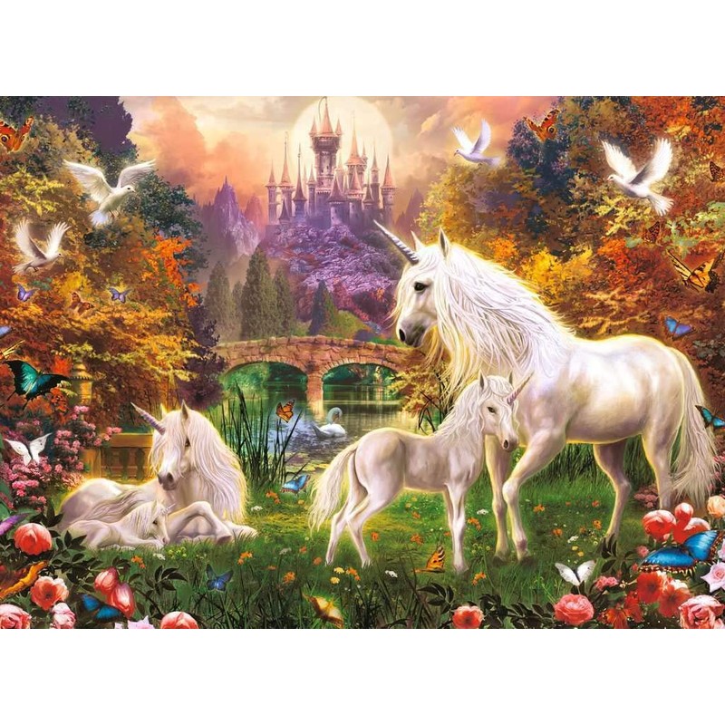 Ravensburger, Rompecabezas Unicornios, 500 Piezas