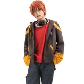 C-ZOFEK Mysticmessenger 707 Cosplay Costume Hoodie Coat with Red Shirt (Large)