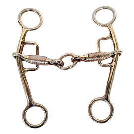 HILASON Western Stainless Steel Short Gag Bit | Horse Bits Walking Training Equine for Horses
