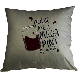 Hippowarehouse Pour me a Mega Pint of wine court trial justice funny quote Printed Accessory Cushion Cover Optional Infill 41x41cm