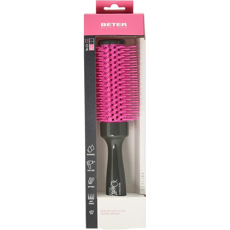 Beter Hair Flow Round Hair Brush, Ultra Quick Drying and