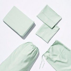 Life Basics by Nourished Life Eco Bamboo Sheet & Pillow Set - Sage Green, Single