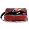 CRICKET-GIFTS Buffalo Leather Cricket Wash Bag Durable Toiletry Bag for