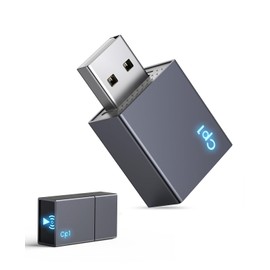 IJEUF Wireless CarPlay Adapter 2024 Upgrade Plug & Play Mini Apple CarPlay Wireless Adapter Low Latency,Lossless Audio Quality & Stable Connection for OEM Wired CarPlay Cars USB A/Type-A