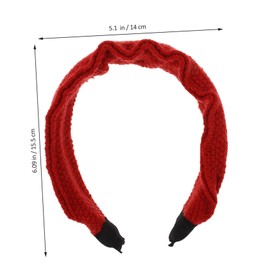 BESPORTBLE Crochet Wide Headband for Women Elegant Decorative Hair Accessory Versatile Aesthetic Hairband for Comfortable and Durable Hair Types and Ages