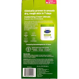 Cetaphil Moisturizing Cream Ultimate with Prebiotic Aloe, 2 Pack (20 Oz + 16 Oz)