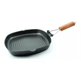 Total Supplier Sartén Cuadrada Antiadherente De 20 Cm Con Mango De Madera