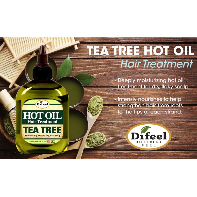 Difeel Tea Tree Hot Oil Treatment 7.1 oz.