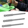 10Pcs 4mm Magnetic Screwdriver Bits Alloy Steel 1/4 Inch Hex