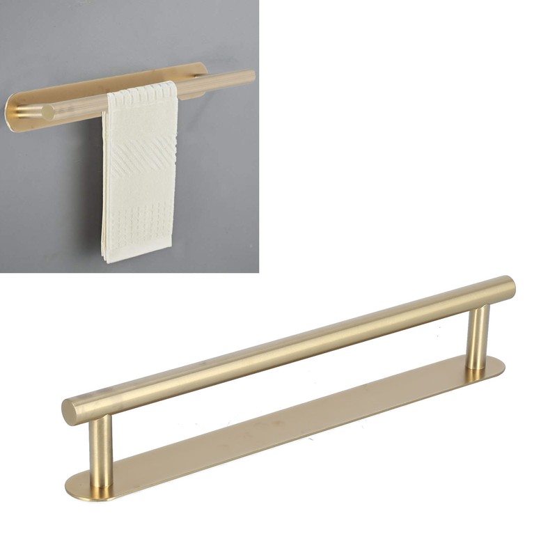 Single Rod Towel Bar 304 Stainless Steel Wall Mount Adhesive